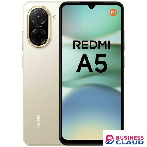 XIAOMI REDMI A5 64GB ROM 3GB RAM 4G NETWORK 5200MAH BATTERY 32MP main camera, 8MP front camera DUAL SIM 120HZ REFRESH RATE 6.88" ANDROID 15 , Side fingerprint sensor , USB Type-C SmartPhone+free gifts in Led-torch-light-10000mah-large-capacity-color-black