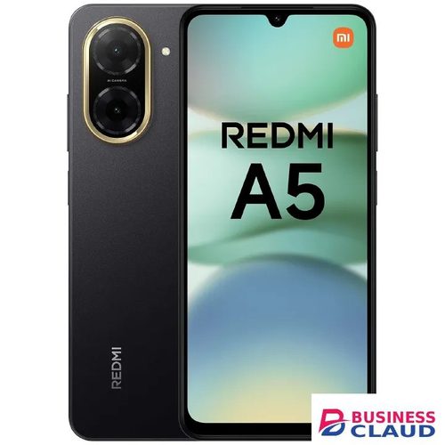 XIAOMI REDMI A5 64GB ROM 3GB RAM 4G NETWORK 5200MAH BATTERY 32MP main camera, 8MP front camera DUAL SIM 120HZ REFRESH RATE 6.88" ANDROID 15 , Side fingerprint sensor , USB Type-C SmartPhone+free gifts in Led-torch-light-10000mah-large-capacity-color-black