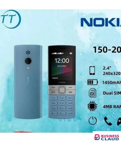 Nokia 150 is a Dual SIM Feature Phone with a 2.4 Inch Display Wireless FM Radio Bluetooth MP3 Player Long Lasting Battery Expandable Storage Rear Camera Durable Keypad Mobile Phone Black Feature in Cables-led-light-flashlight