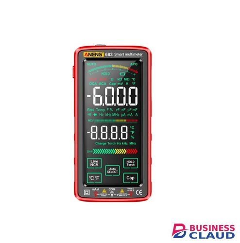 Digital Multimeter Tester Electrician Meter Full Screen Multimeter Intelligent Automatic Burn Proof for Touch Screen Measuring Meter Digital Tester Multimeters in Cables-led-light-flashlight