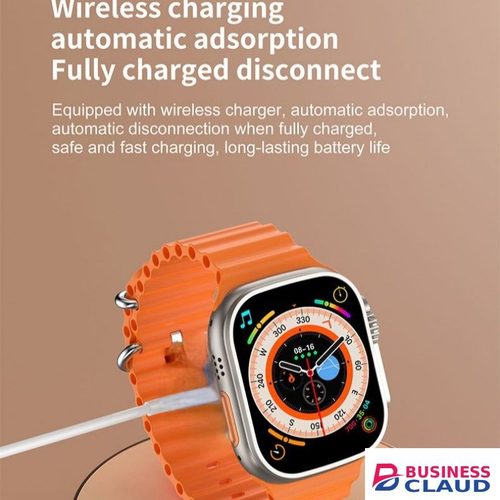 GUS-10 Ultra Max Smart Watch Ultra 9 In 1 Waterproof 7 Straps + Earphones Men Women 49MM Bluetooth Call Heart Rate Wireless Charging Fitness Bracelet Smartwatch Set in 1-waterproof-7-straps-earphones-men-women-49mm-bluetooth-cal