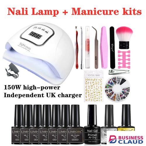 150W Nail Gel Lamp Manicure kits LED Nail Dryer LCD Display Nail Manicure Tool UV for Gel Varnish GO HOME in Kenya-premium-incense-scent