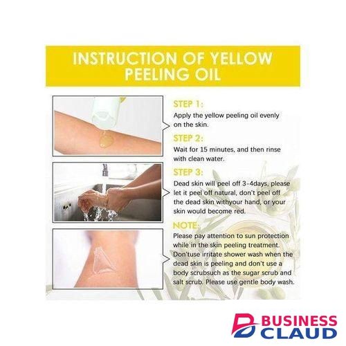 Extra Strong Peeling Oil, Peeling Oil for Dark Skin, Yellow Peeling Oil, Exfoliating Peeling Solution for Hand Feet, Chemical Peel for Face, 110ML