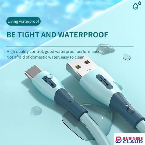 Liquid silica gel charging cables Micro USB Data Cables Fast Charging data line For Android Phone Charger Cable in Built-charging-cable-and-22-5w-fast-charging