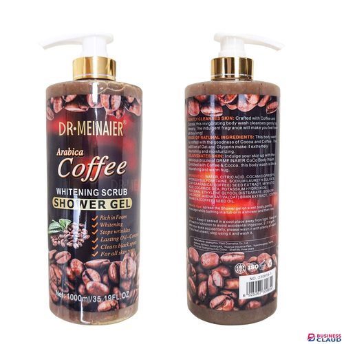 DR MEINAIER Arabica coffee showering gel whitening cleansing scrub 1000 ml in Kenya-premium-incense-scent