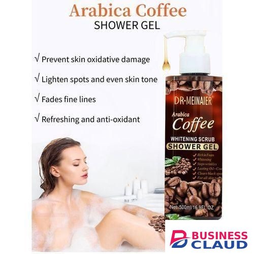 DR MEINAIER Arabica coffee showering gel whitening cleansing scrub 1000 ml in Kenya-premium-incense-scent