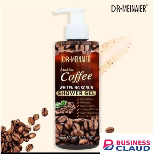 DR MEINAIER Arabica coffee showering gel whitening cleansing scrub 1000 ml