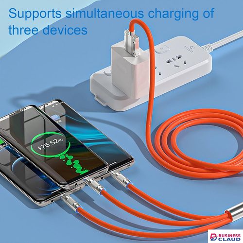 【Promotion】1.2m/2m 120W Multi Charging Cable, 3 in 1 Multiple Charger Cable, Short Universal Charging Cable with 3 Different Port IP/Type-C/Micro Compatible with Samsung/Xiaomi/Huawei/iPhone/ iPad