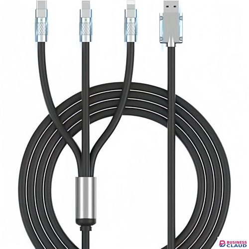 【Promotion】1.2m/2m 120W Multi Charging Cable, 3 in 1 Multiple Charger Cable, Short Universal Charging Cable with 3 Different Port IP/Type-C/Micro Compatible with Samsung/Xiaomi/Huawei/iPhone/ iPad in 1-multiple-charger-cable-short-universal-charging-c