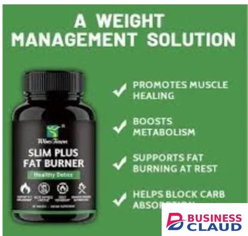 Winstown Slim Plus Fat Burner - Detox Dietary Supplement for Fast Fat Loss & Metabolism Boost Weight Loss