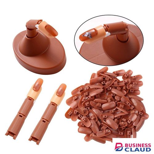 Acrylic Flexible Moveable Nail Practice Finger Adjustable Fake Fingers Detachable Beginners Practice Moving Finger Strap Base Hand Nail Art Training Nails Art DIY Tool