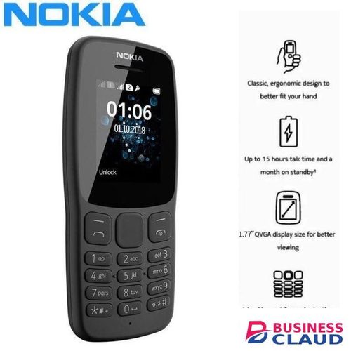 Brand New LIMITED DISCOUNT !!!BRAND NEW Nokia 106 4G!!! Mobile Phones, 1.8" Dual SIM Cards Cell Phone 800 MAh Removable Battery Cheap Durable Classic For Basic Communication with FM Radio and Micro USB conn Discount in Cable-black
