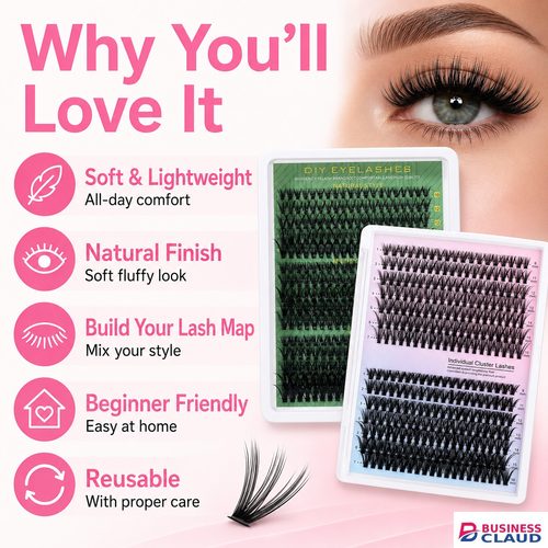 280 Clusters DIY Individual Cluster Lashes, 30D+40D Mixed 9-16mm False Eyelashes, Reusable Natural Look Eyelash Extensions with Tweezers, Soft & Lightweight, Easy to Apply at HomeFox Eye Glue-On Lashe in 1-formula-1500mg-knee-elbow-bone-hea