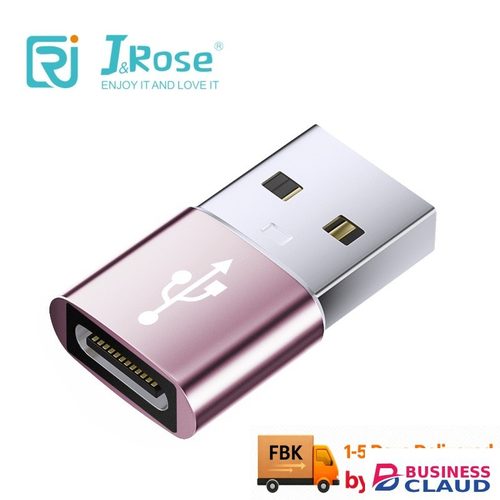 J&Rose USB to TYPE-C Adapter, USB Male to Type-C Female Converter, Support Charging & Data Transfer, USB 2.0 to Type-C 2.0, Compatible with Phone, Headphone, Hard Drive in Cables-led-light-flashlight