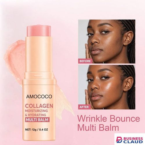 Amococo 12g Collagen Multi Balm Stick - 3-in-1 Face & Eye Moisturizer for Anti-Wrinkle, Hydrating & Glowing Skin in 1-face-eye-moisturizer-for-anti-wrinkle-hydrating-glowing