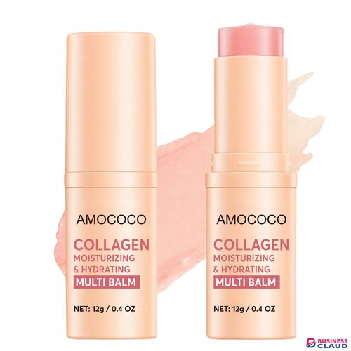Amococo 12g Collagen Multi Balm Stick - 3-in-1 Face & Eye Moisturizer for Anti-Wrinkle, Hydrating & Glowing Skin in 1-face-eye-moisturizer-for-anti-wrinkle-hydrating-glowing