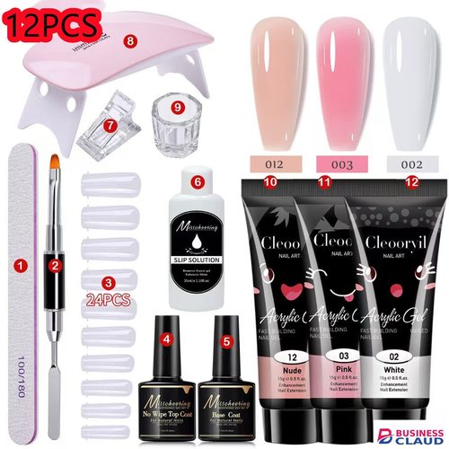 12pcs manicure tool gel nail polish set nail art tool set nail art kit LED nail nail art manicure in Kenya-premium-incense-scent
