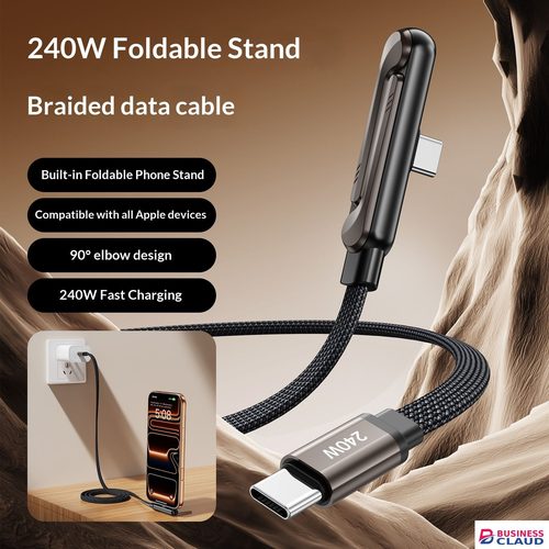 Upgraded Newly Upgraded 240W Super Fast Charge Multifunctional Data Cable USB Type-C Charging Cable Phone Stand Car Charger Cable Compatible With Apple Huawei in Built-charging-cable-and-22-5w-fast-charging