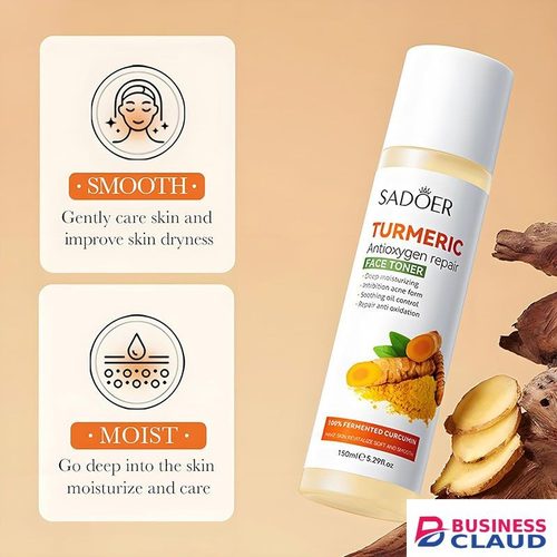 SADOER 10PCS Skin Care Set Turmeric Antioxygen Acne Hydrating Repair Set Face Toner + Anti-Wrinkle Face Serum + SADOER Face Cleanser + Eye Cream + 6PCS SADOER Face Mask in 1-l-uodais-hair-repair-oil-serum-nodeg5-noir-curl-keeper-spray-smoothing-damaged-hair-treatment