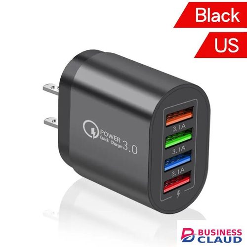 High Quality New JC 2023 hot sale new high-quality 4 USB ports travel Fast charger 3A charger for UK for Quick Charge Adapter For Mobile Phone Laptop Charger Plug Sale in Cables-led-light-flashlight
