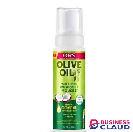 Mousse, ORS Olive Oil Hold & Shine Wrap/Set Mousse with Coconut Oil Tames Frizz, twists and defines curls in Hairs-co