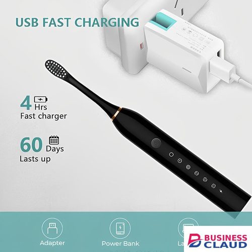 Six Cleaning Modes Electric Toothbrush With Six Brush Heads Rechargeable USB Charging IPX7 Waterproof Powerful Cleaning Electric toothbrushes IntelligentTimed Reminder For Men Women Kids in Kenya-premium-incense-scent