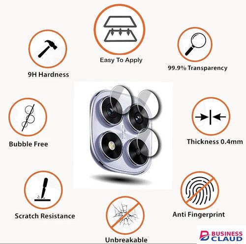 Xiaomi Redmi Note 14 Pro 4G 4-Piece Metal Ring Camera Lens Protector in Built-charging-cable-and-22-5w-fast-charging