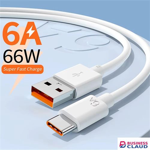 6A Super Fast Charging Type-C USB Cable for Huawei Honor Xiaomi Redmi OPPO VIVO realme iQOO Android USB-C Quick Charger Cable 2m