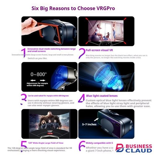 VR Headset Compatible with iPhone & Android Phone-Virtual Reality Headsets Google Cardboard -Mini Exquisite Light Weight- Comfortable New 3D VR Glasses(VR4.0 VR BOX, 1 PACK) in Cables-led-light-flashlight