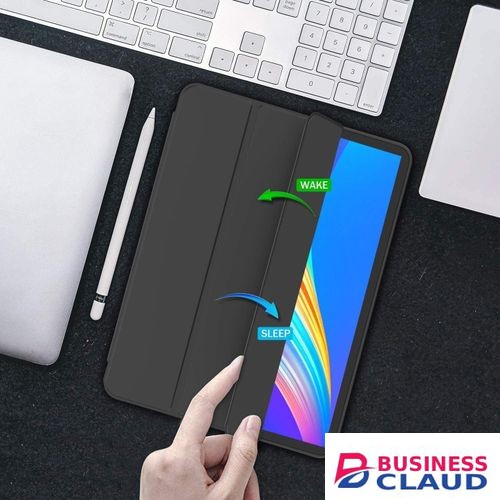 For Apple iPad Pro 11 Inch Case (M4 2024/M5 2025) with Pencil Holder, Smart Cover with Protective Trifold Stand & Soft TPU Back, Auto Wake/Sleep, Support Pencil Pro, Black in Built-charging-cable-and-22-5w-fast-charging