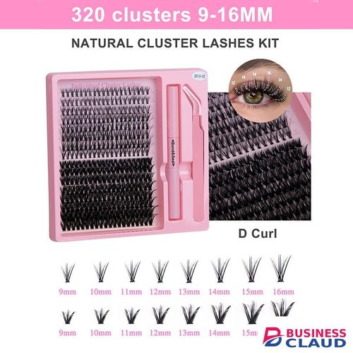 320 Pcs DIY Segmented false eyelash set, large capacity dense single cluster of false eyelashes False Eyelash Extension Set in Kenya-premium-incense-scent