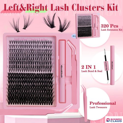 320 Pcs DIY Segmented false eyelash set, large capacity dense single cluster of false eyelashes False Eyelash Extension Set in Kenya-premium-incense-scent