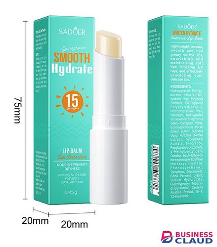 Sun Protection Lip Balm Whiten Hydrate Suncream Lip Balm Smooth Moisturizing Soft Lip Nourish Prevent Dryness Minimizes LipLines