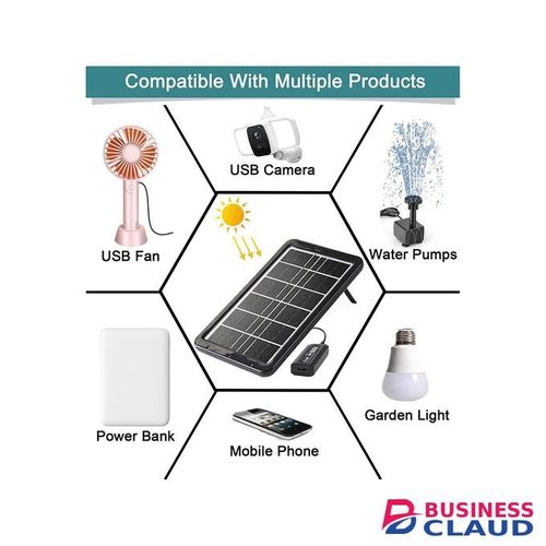 Portable 3.2W Solar Charging Panel Portable Solar Panel Phone Charger with Multiple USB Charging Cable in Built-charging-cable-and-22-5w-fast-charging