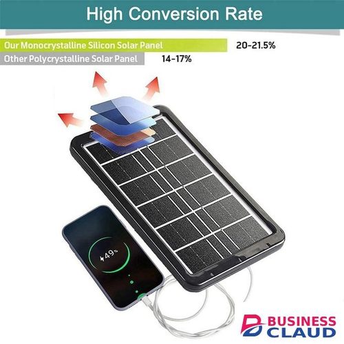 3.2W Solar Charging Panel Portable Solar Panel Phone Charger with Multiple USB Charging Cable
