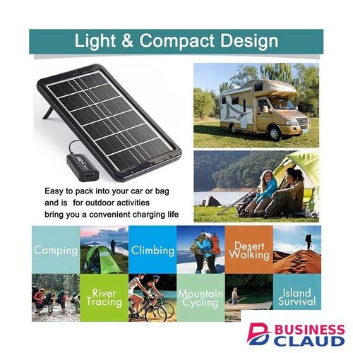Portable 3.2W Solar Charging Panel Portable Solar Panel Phone Charger with Multiple USB Charging Cable in Built-charging-cable-and-22-5w-fast-charging