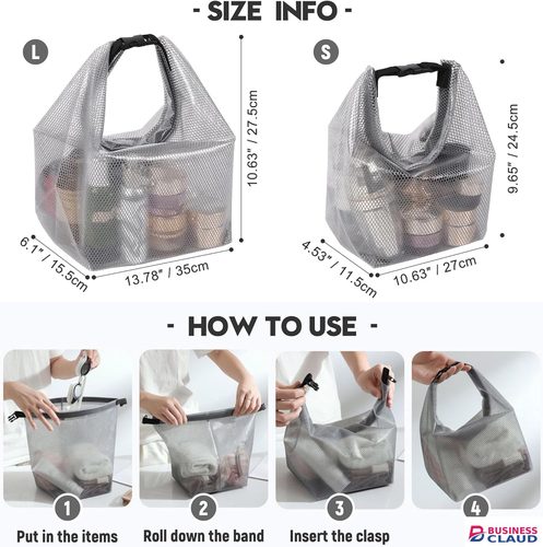 2-Pack Waterproof Travel Toiletry Bag, Makeup Organizer & Storage Pouch - Clear EVA Material, Large Opening, Portable Handle for Travel, Gym, Swimming, Daily Use， Makeup Bag（23*27cm+35*25.5cm）⛱️ in Kenya-premium-incense-scent