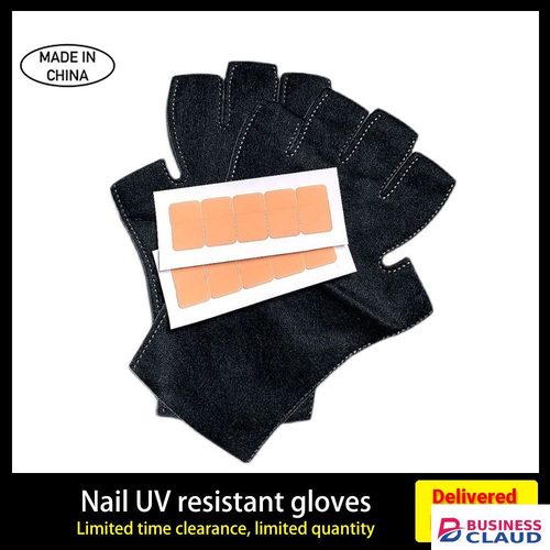 UV Gloves for Nail Lamp Gel Curing, UV Protection Gloves for Manicures Dryer, Fingerless Anti UV Protect Hands From UV Harm, Nail Art Skin Care Gloves for UV Gel Nail Light, Black in Kenya-premium-incense-scent