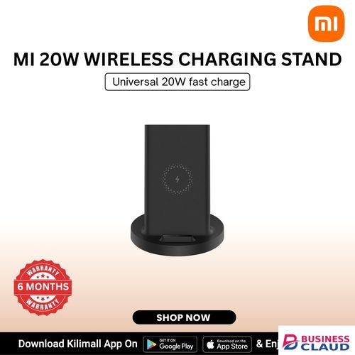 Official 【Xiaomi Official】Xiaomi Mi 20W Wireless Charging Stand – Fast Wireless Charger & Holder for iPhone, Samsung, OnePlus and All Qi-Enabled Devices (Vertical & Horizontal Use) in Built-charging-cable-and-22-5w-fast-charging