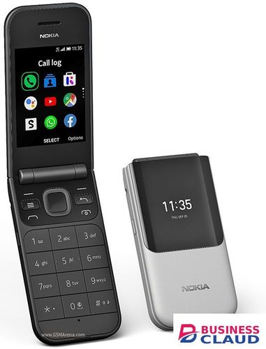 Nokia 2720 Flip Mobile, Mobile Phone, Dual Screen, Equipped with 4G Internet - Long Battery Life - Compact and Strong Dual Sim Card 4 GB Internal Memory, 512 MB RAM, Dual SIM Featured phone in Cables-led-light-flashlight