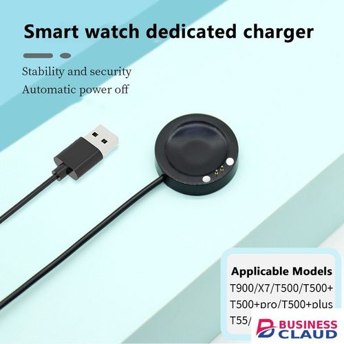 Magnetic charging cable For Smart Watch T500 T55 T900 W66 X7 Wireless charger for T500 smart watch, USB direct charging charger for T500 smart watch Wireless Chargers Wireless Snap Tray Charger in Built-charging-cable-and-22-5w-fast-charging