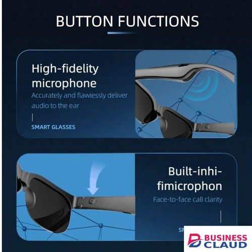 YooType Smart Glasses Audio Wireless Bluetooth 5.3 Sunglasses Open Ear Mic Calling Music IPX4 Waterproof Polarized UV400 Outdoor Travel Driving Cycling Sport Headphones for Men Women iOS Android Black in Built-charging-cable-and-22-5w-fast-charging