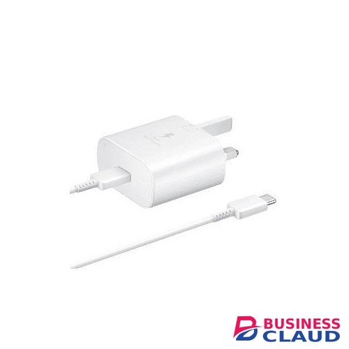 Samsung 45W USB C Plug For Samsung, SuperFast Charger Plug And Cable 1M, USB C Super Fast Charger For Galaxy S23 Ultra/S22+/S22 Ultra/S21/S20/A13/A14/A54 5G, UK Type C Charger Plug - White. in Charging-cables-12w-led-torch-black
