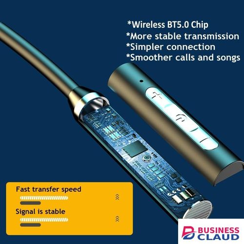 PAFEL B3 Wireless Bluetooth Earphones Neckband Retractable Earbuds Wireless Stereo BT 5.0 Deep Bass HiFi Magnetic Sports with Microphone Bluetooth Earphones in Built-charging-cable-and-22-5w-fast-charging