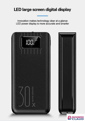 RichRipple Power Banks 30000mAh powerbank TypeC Micro USB QC Fast Charging Powerbank LED Display For all Phones Tablets in Cables-led-light-flashlight