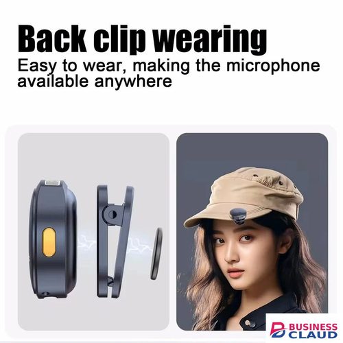 2pcs/set Wireless Magnetic Button Collar Microphone 164ft Range Lapel Mic 40H Battery Lavalier Mic with Charging Case for Video Recording With Power Bank in Built-charging-cable-and-22-5w-fast-charging