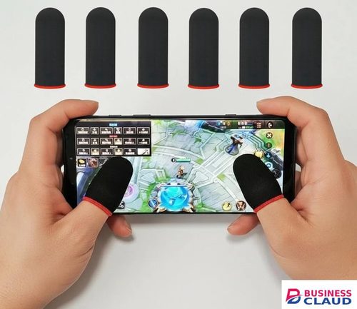 Finger Protectors Finger Sleeve Gaming 10/20 Pcs High Sensitivity Finger Sleeves for Mobile Gaming Anti-sweat Thumb Sleeves Gaming Mobile, Breathable Finger Gloves for Mobile Game Competition in Cables-led-light-flashlight