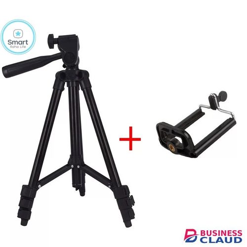 Portable 【Promotion】Smartrahalife Aluminum Alloy Tripod, Adjustable Portable Tripod Stand Compatible with All Smartphones & DSLR Digital Cameras, Equipped with Phone Clip and Storage Bag for Live Broadcast in Cables-led-light-flashlight