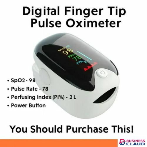 Instant Oxygen & Pulse Monitor – Digital Finger Clip Oximeter with OLED Display – Fingertip Pulse Oximeter Blodd Pressure BP Monitor- Ideal for Home & Travel