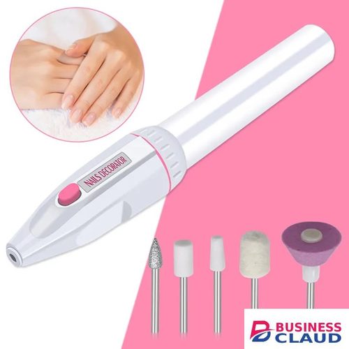 Electric Nail Drill Kit Manicure 5 Drills Grinding Burnishing Machine Nail art Manicure Pedicure Kit,Electric Nail Portable Mini Nail Grinding Tool with 5 Drills Personal Care in Hair-extension